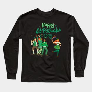 Happy St. Patrick Day - Girl's Party Long Sleeve T-Shirt